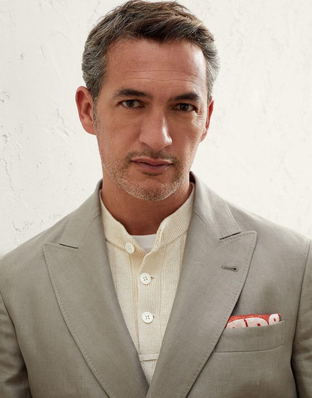 Green Linen Blazer