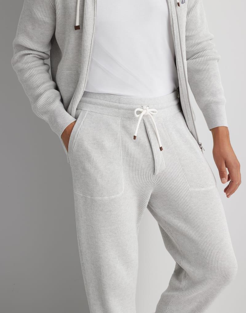 Bicolor Cotton Joggers (Workout Pants)