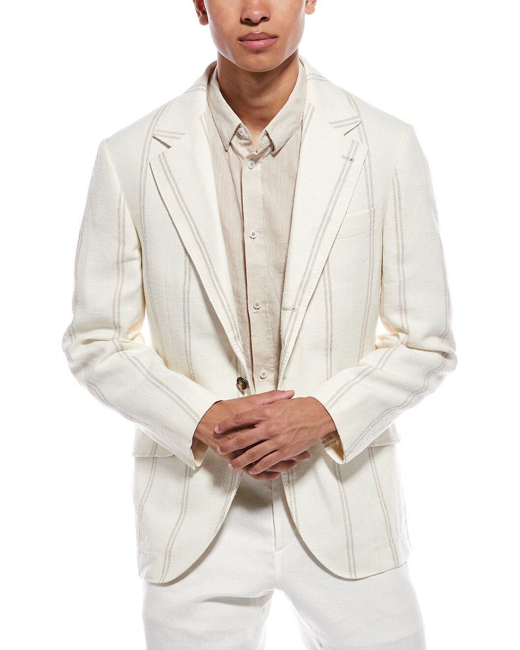 Multicolor Linen Blazer