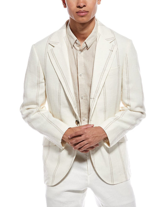 Multicolor Linen Blazer