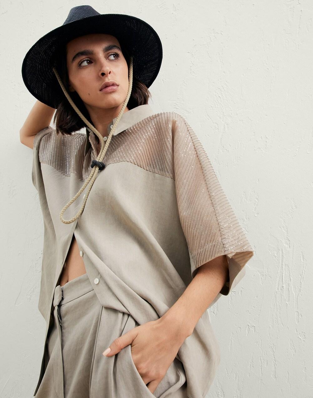 Beige Linen Shirt