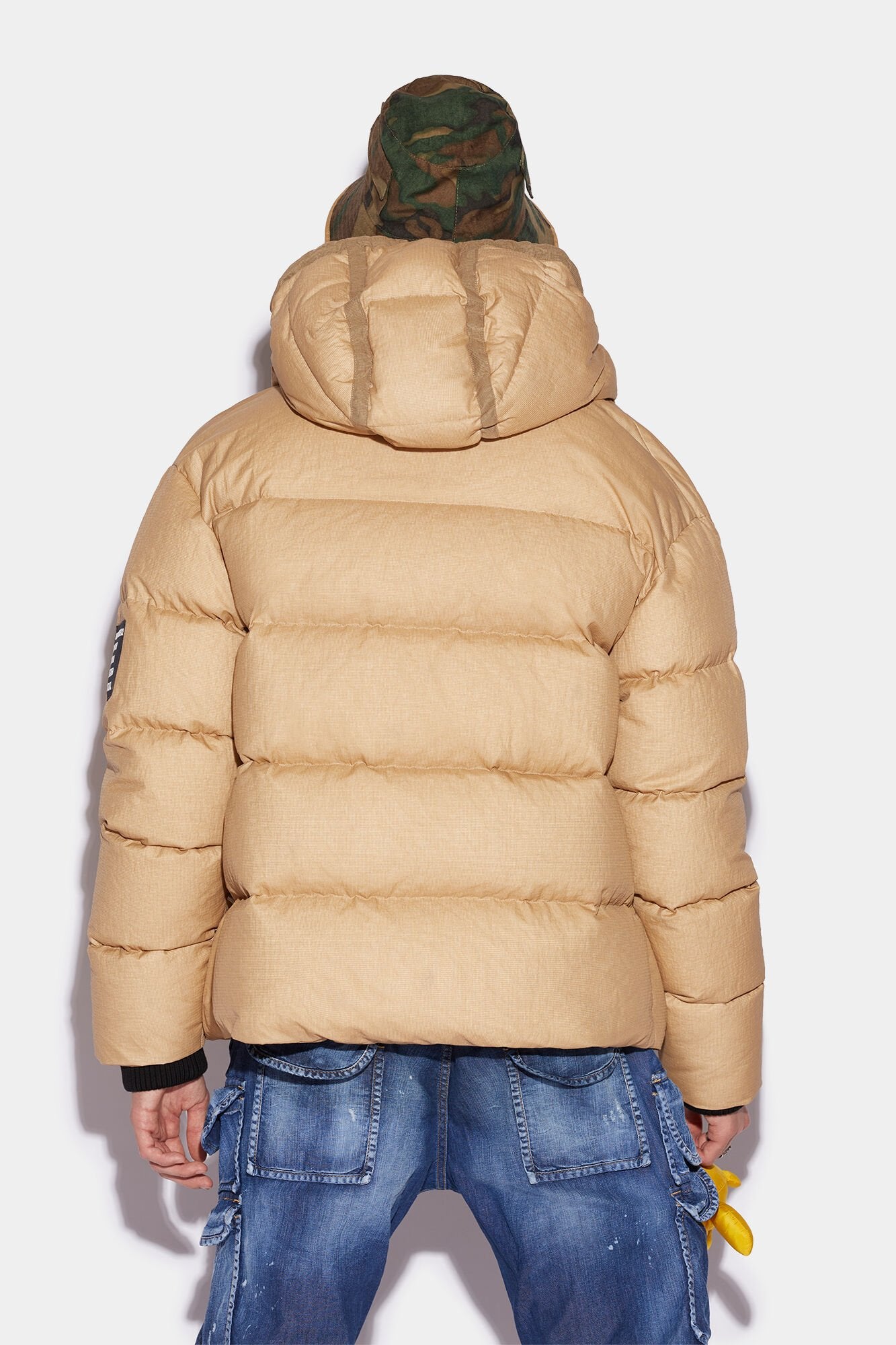 Beige Fibres Coat