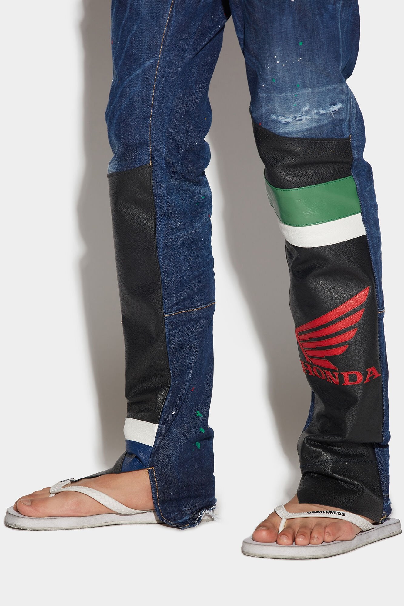 Blue Fibres Straight-Leg Jeans