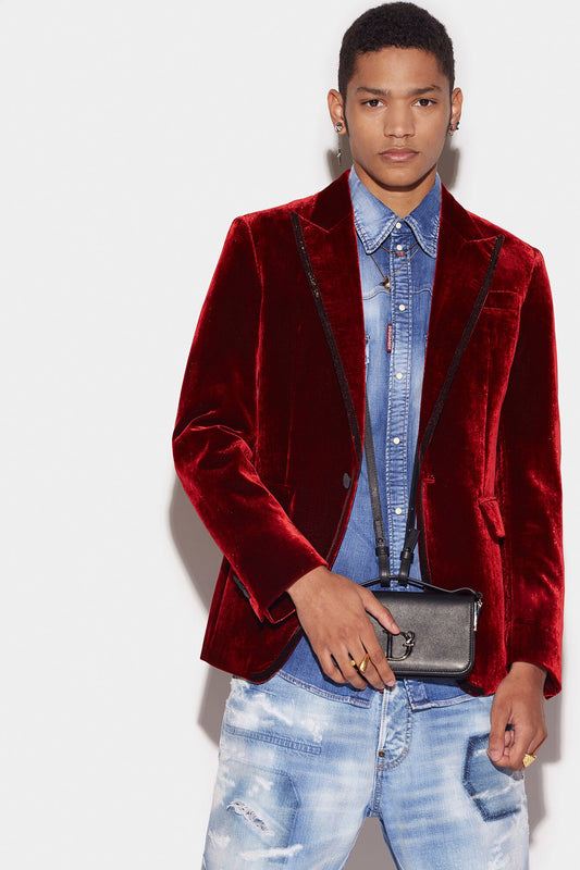 Burgundy Fibres Blazer
