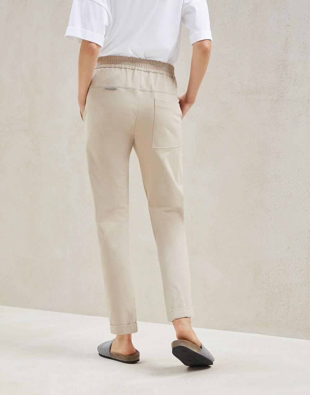 White Cotton Joggers (Workout Pants)