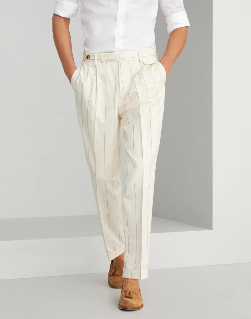 Bicolor Wool Two-Piece Suit