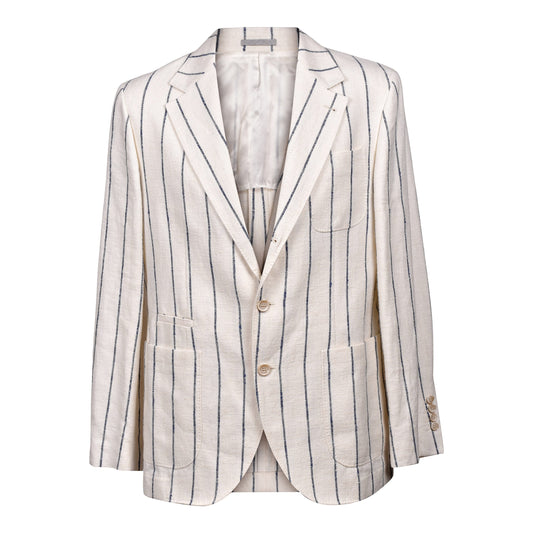 Bicolor Linen Blazer