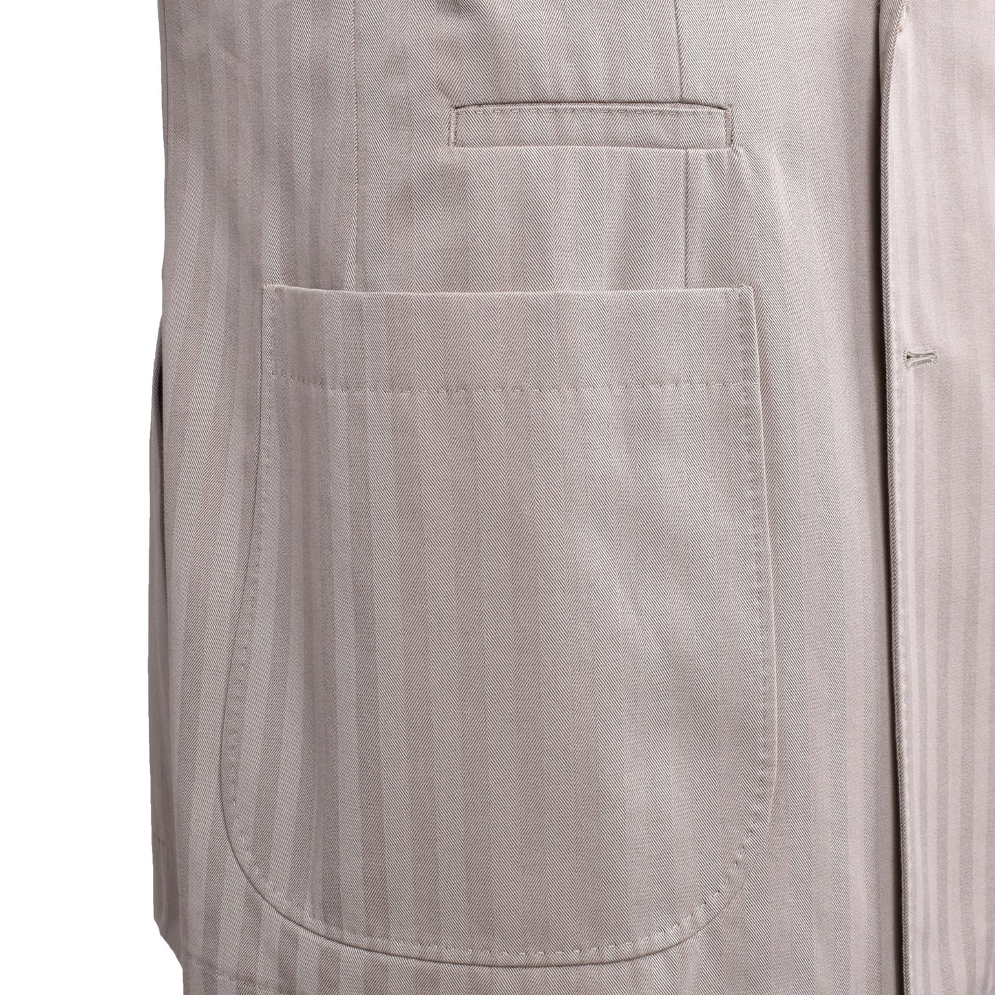 Brown Cotton Two-Piece Suit