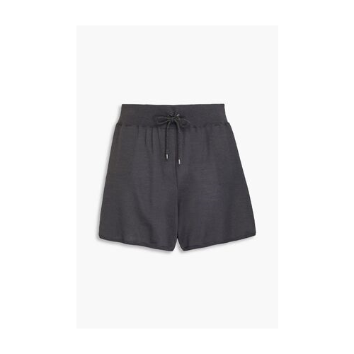 Beige Wool Shorts