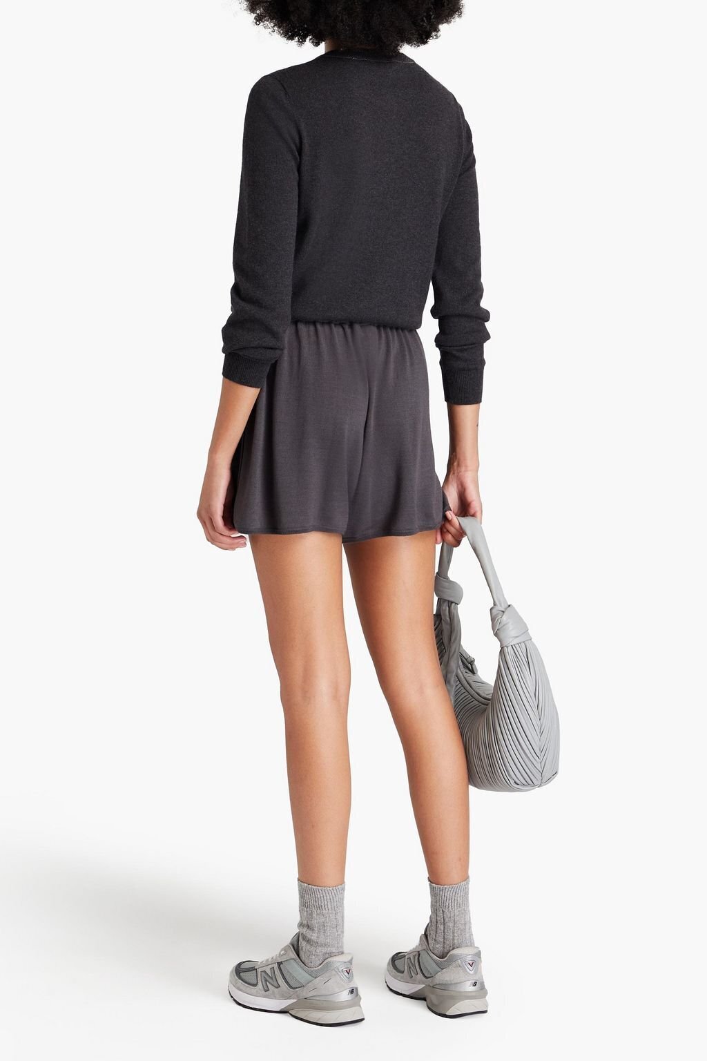 Beige Wool Shorts
