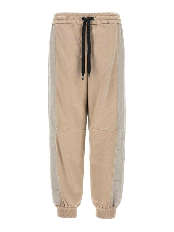 Bicolor Cotton Athletic Pants