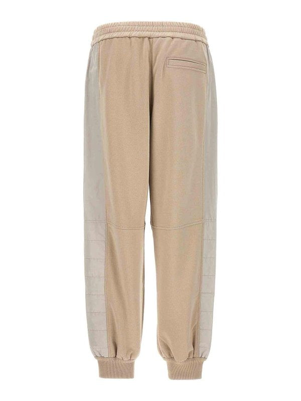 Bicolor Cotton Athletic Pants