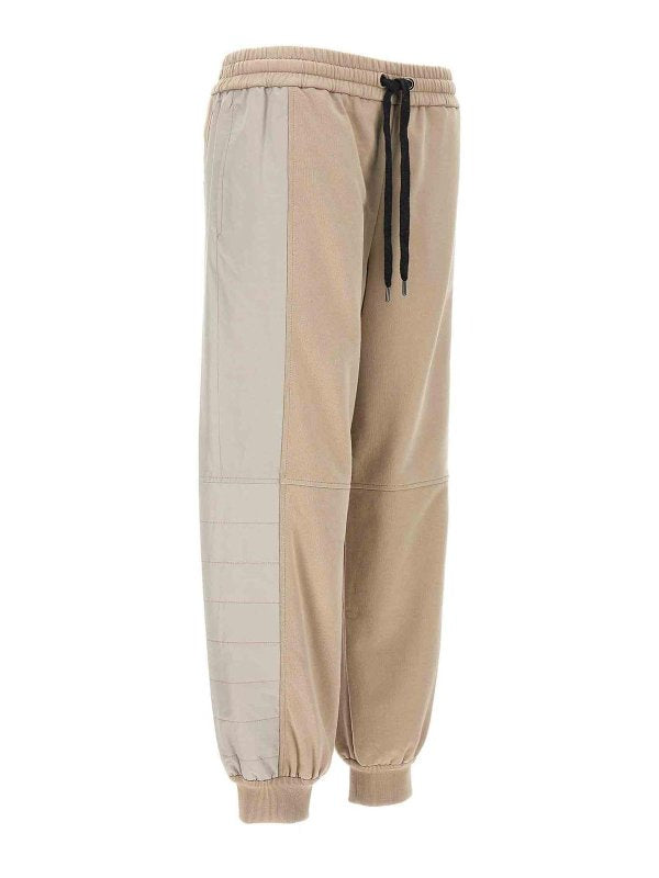 Bicolor Cotton Athletic Pants