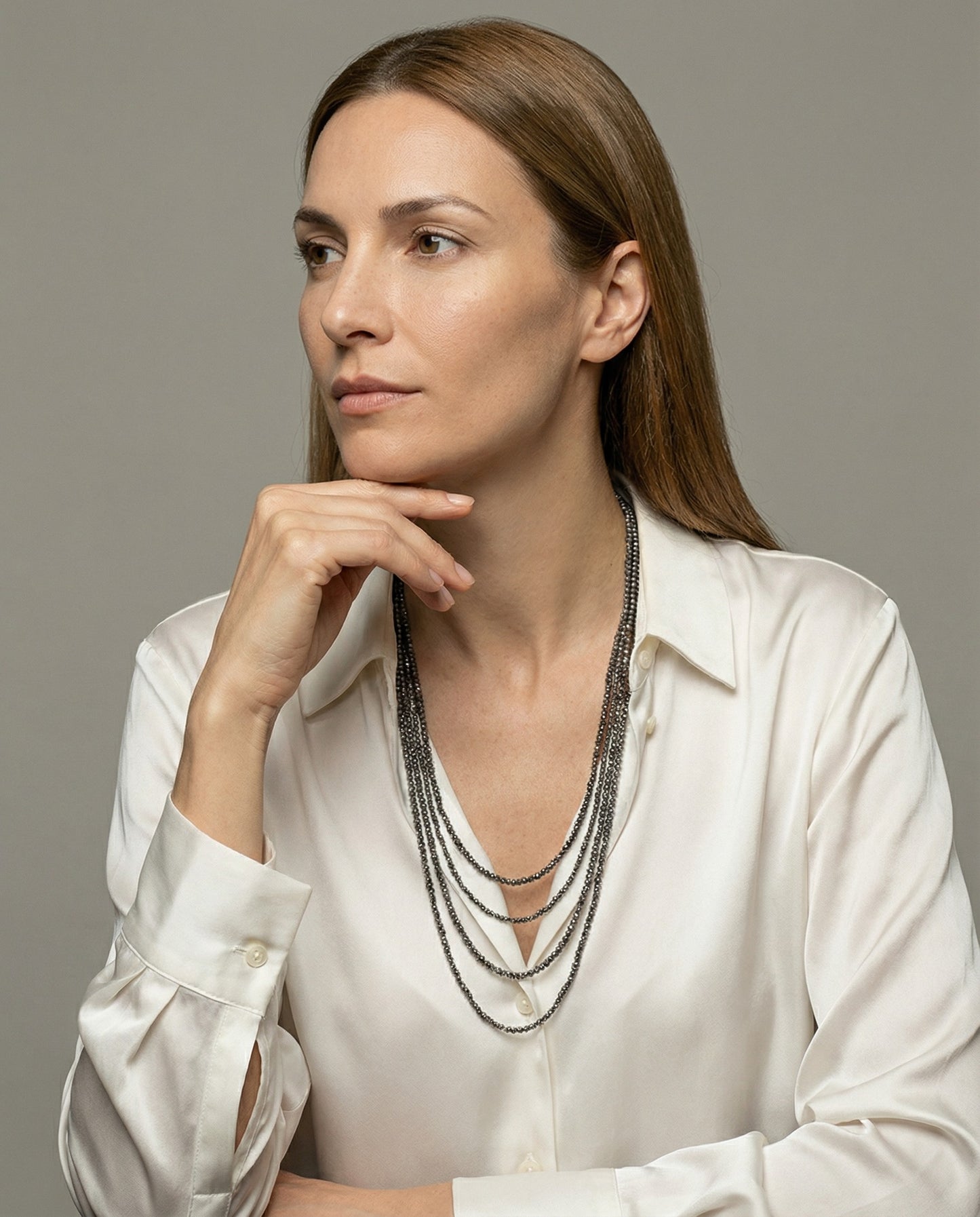Black Silver Earrings