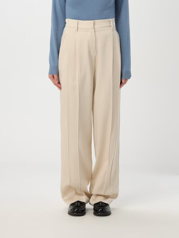 Yellow Acetate Casual Pants