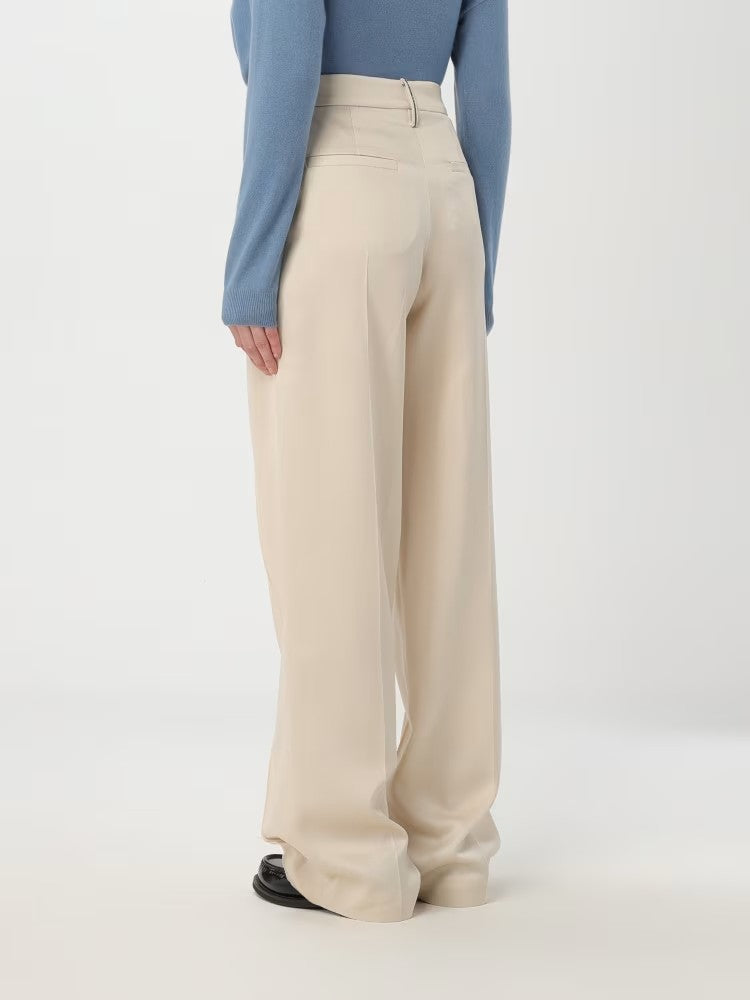 Yellow Acetate Casual Pants