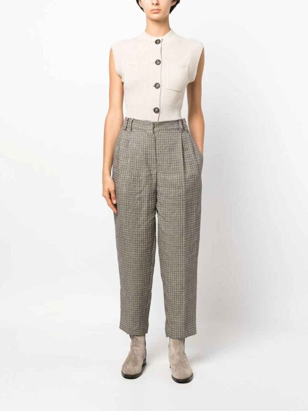 Beige Linen Pants