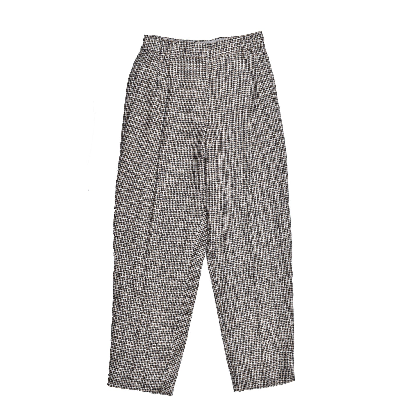 Beige Linen Casual Pants
