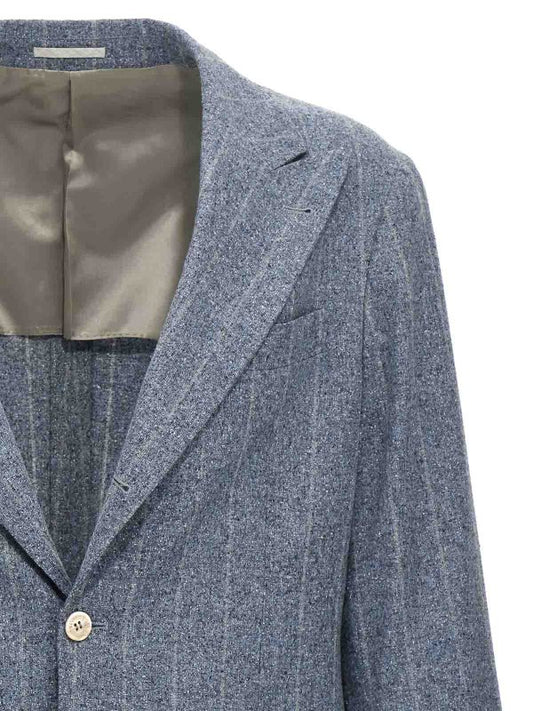 Blue Silk Blazer
