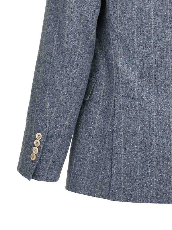 Blue Silk Blazer