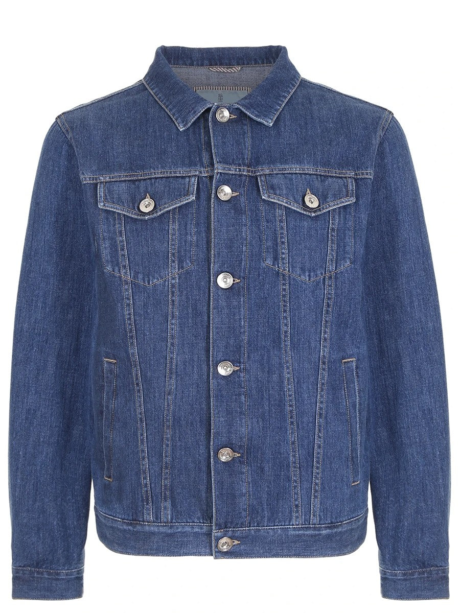 Blue Cotton Denim Jacket