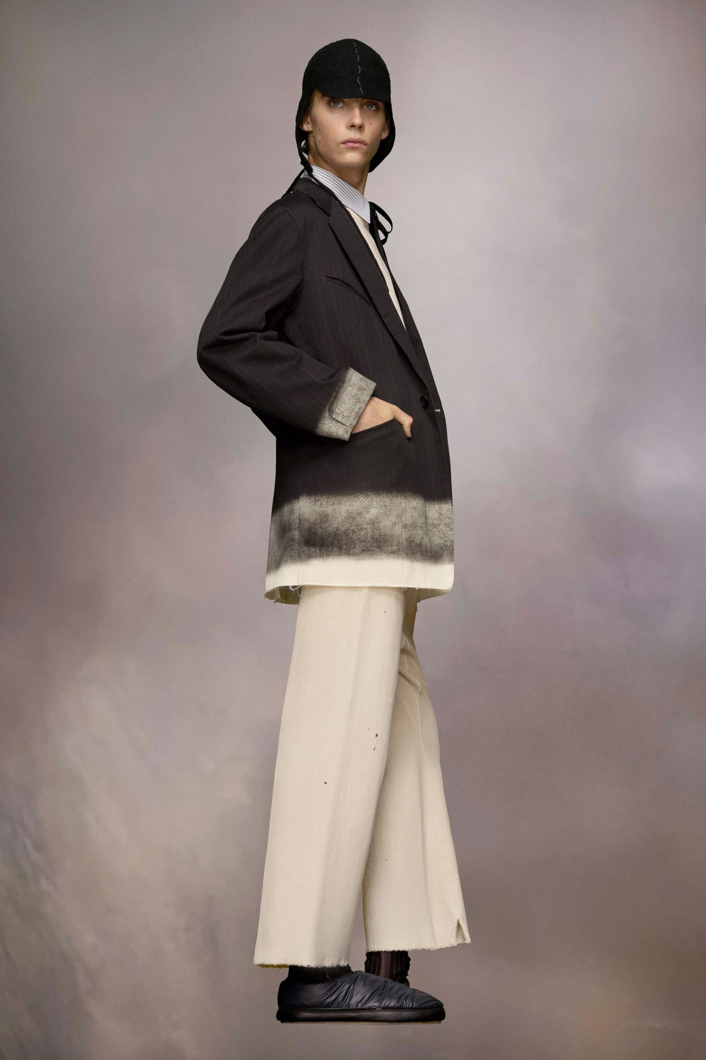 Gray Fibres Coat