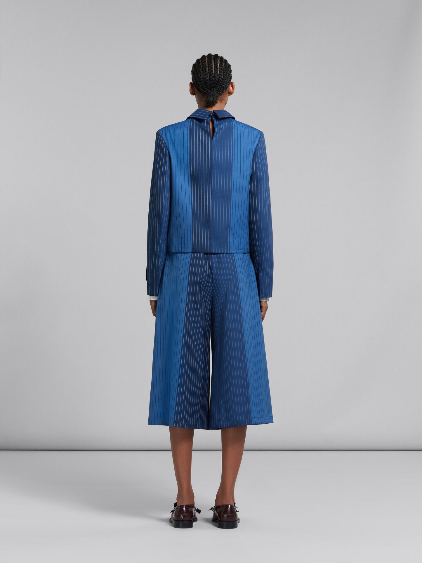 Blue Fibres Coat