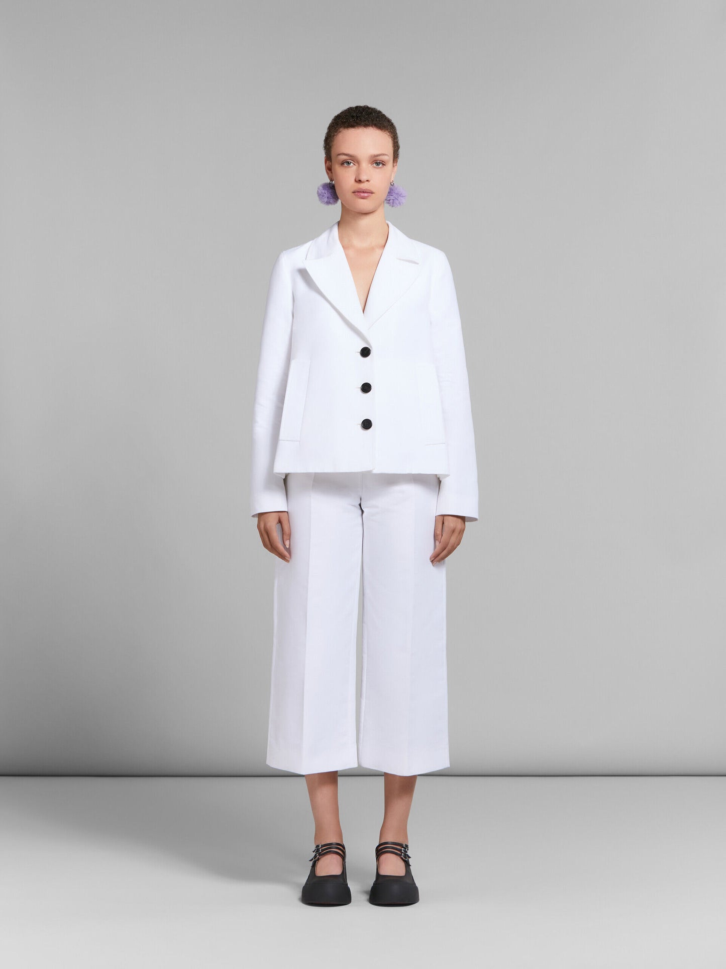 White Fibres Casual Pants