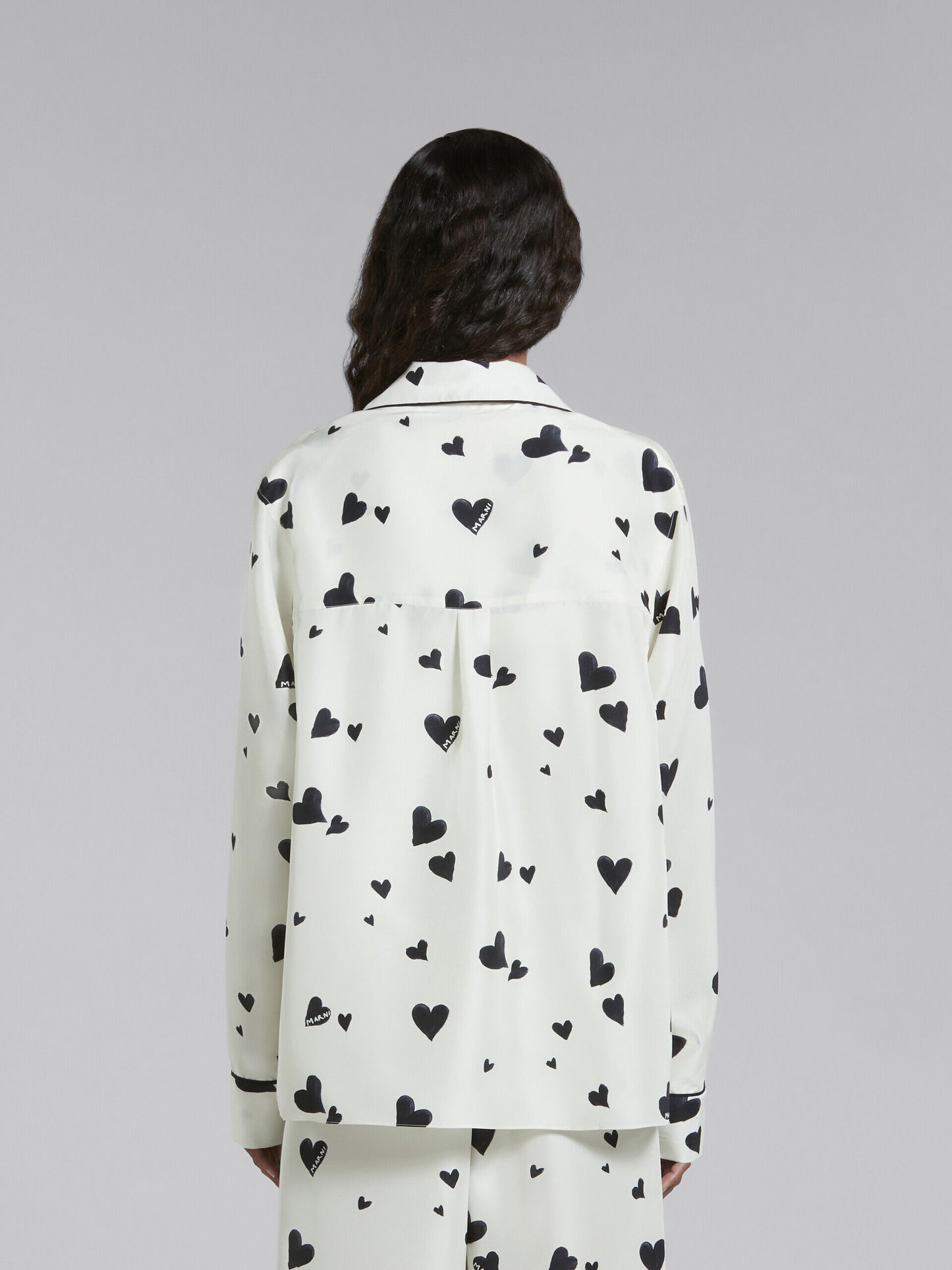 White Fibres Pattern Shirt