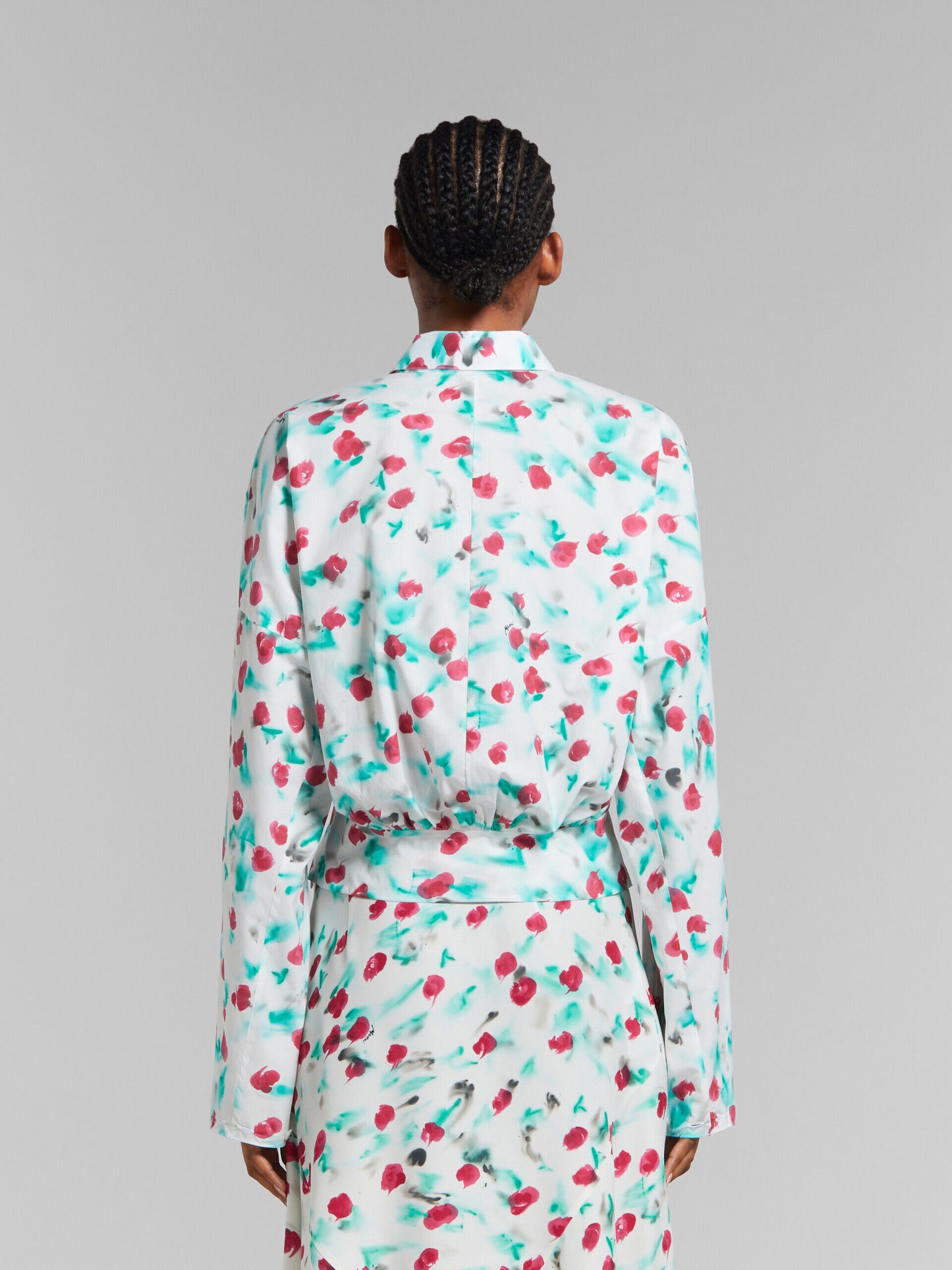 White Fibres Pattern Shirt