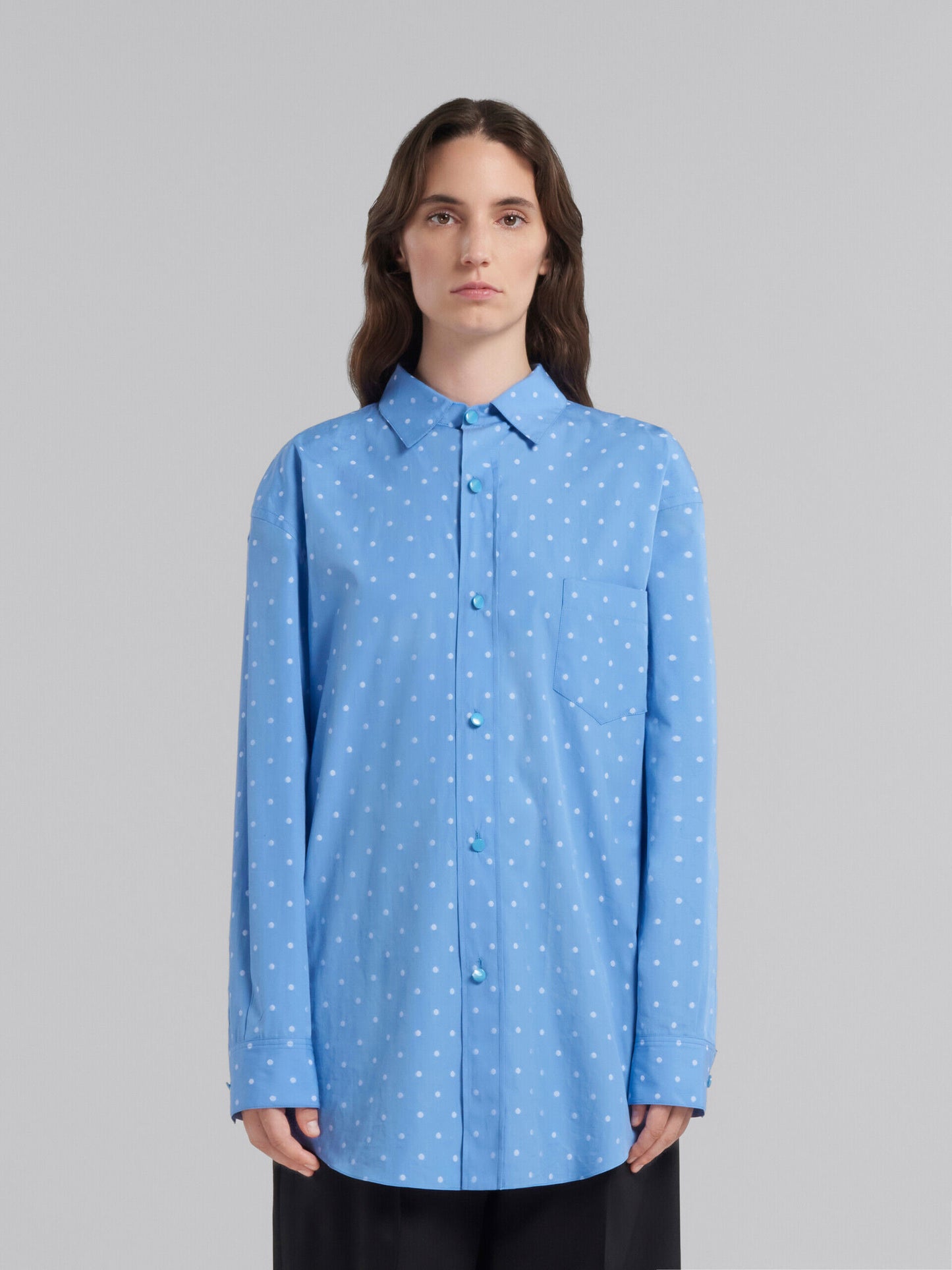 Blue Fibres Pattern Shirt