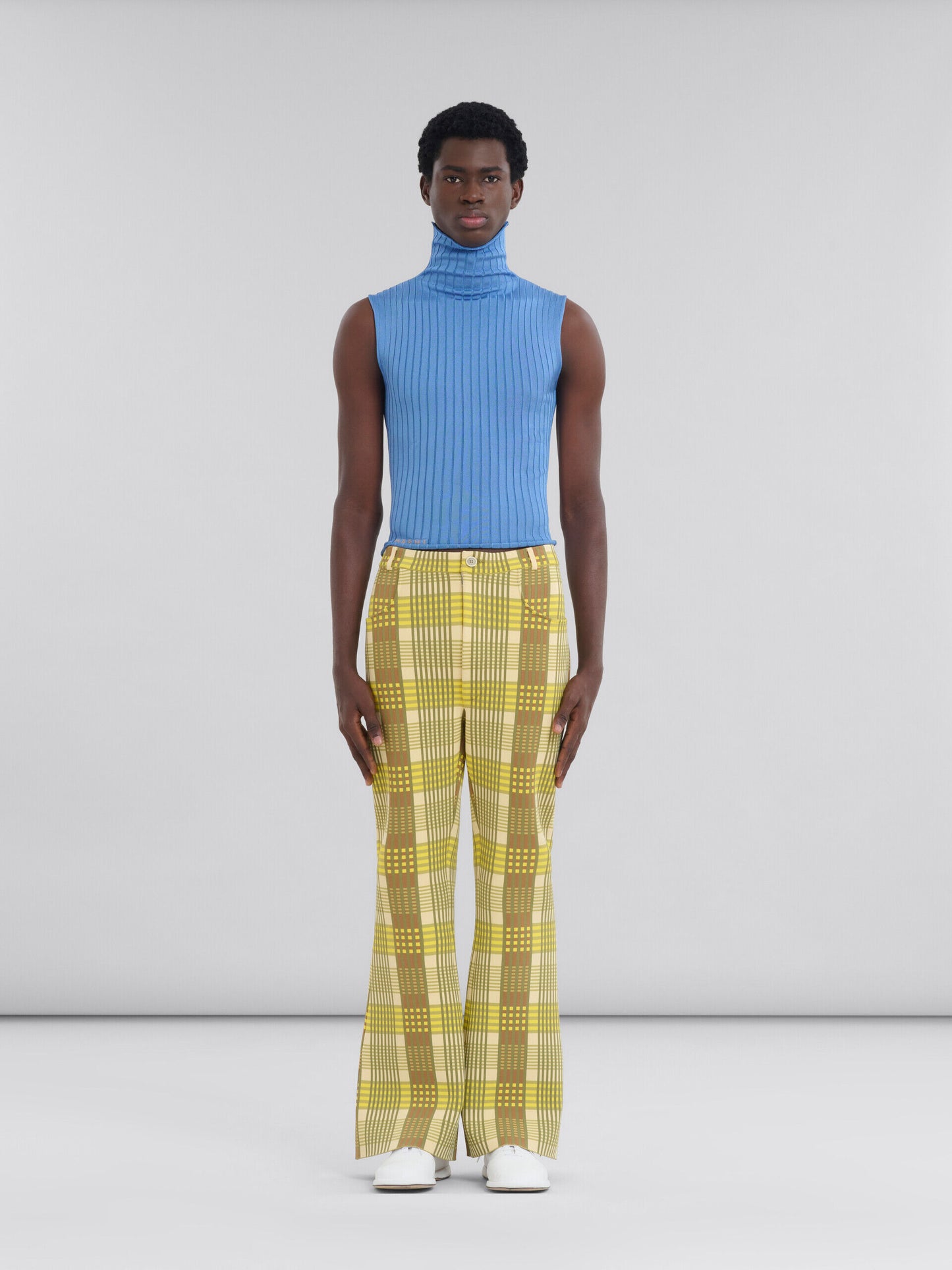 Yellow Fibres Flared Pants