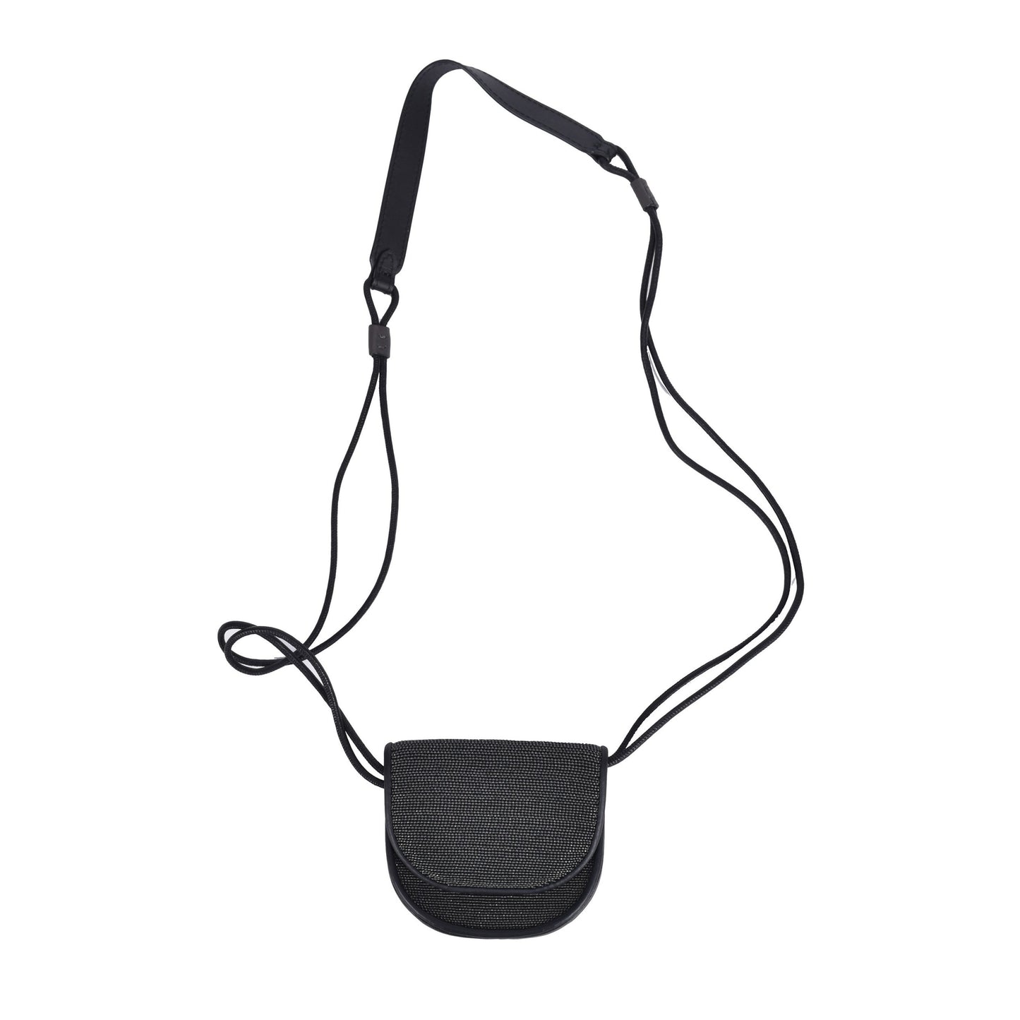 Black Leather Crossbody Bag