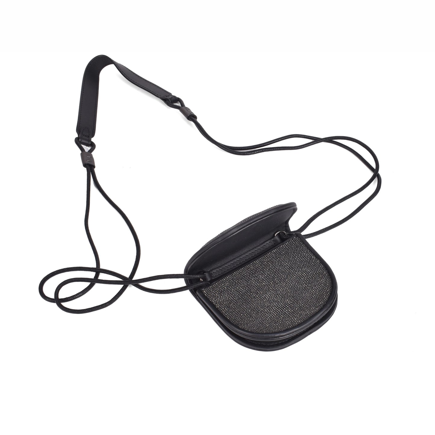 Black Leather Crossbody Bag