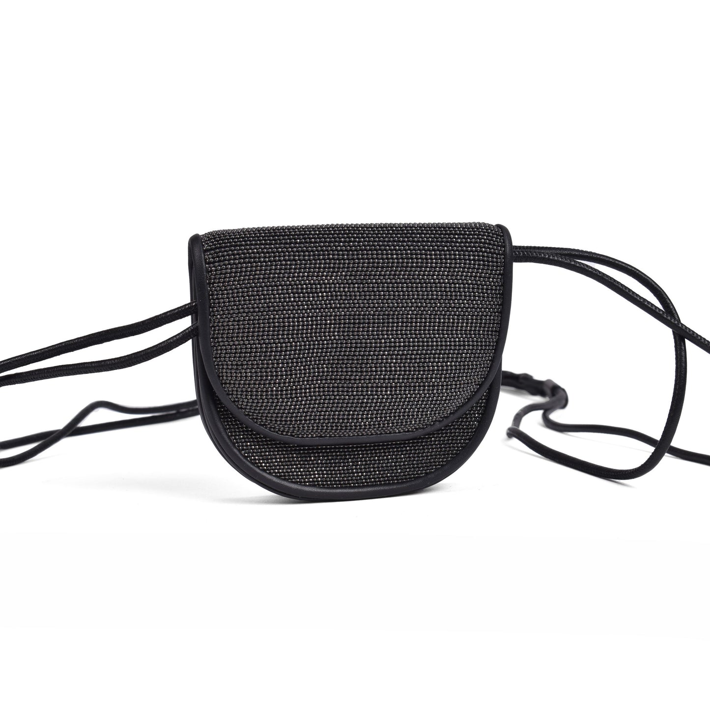Black Leather Crossbody Bag