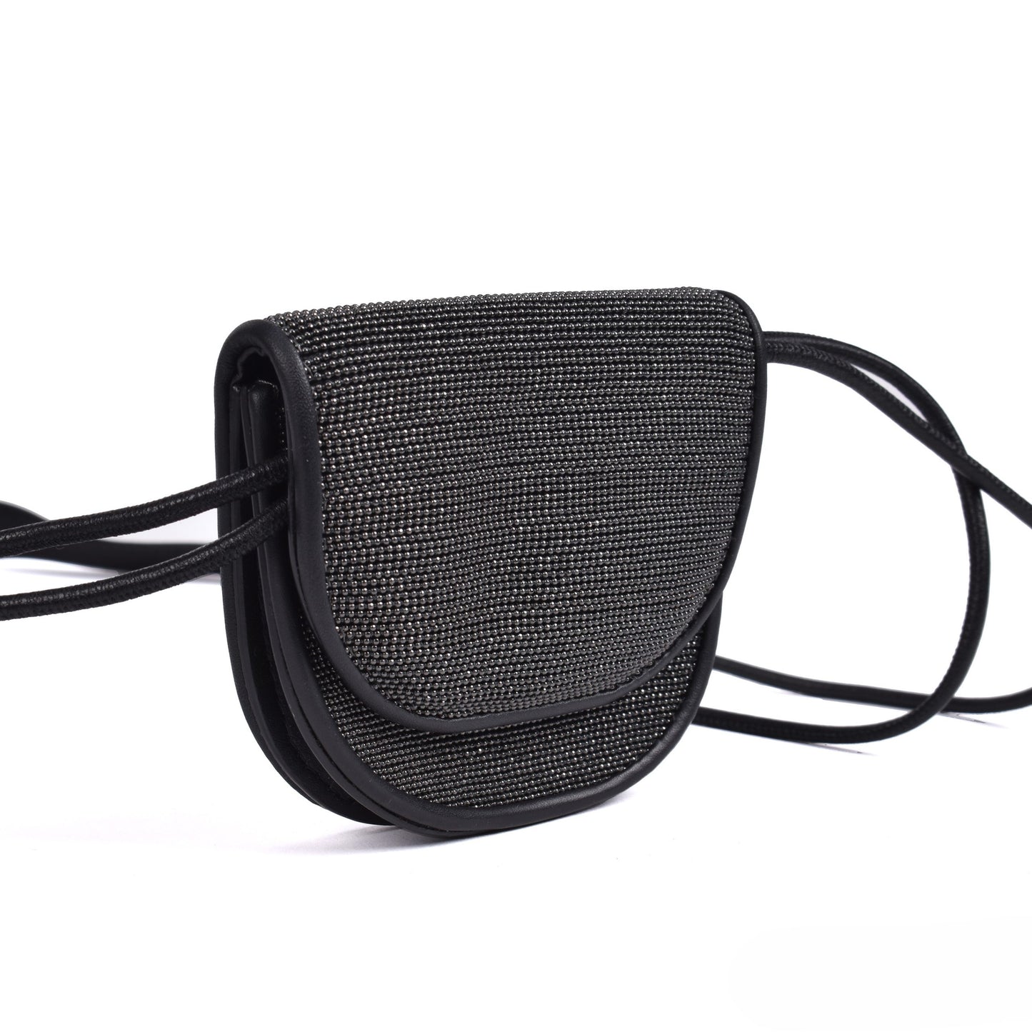 Black Leather Crossbody Bag