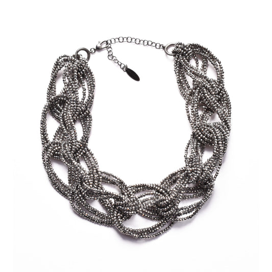 Silver Glass Necklace