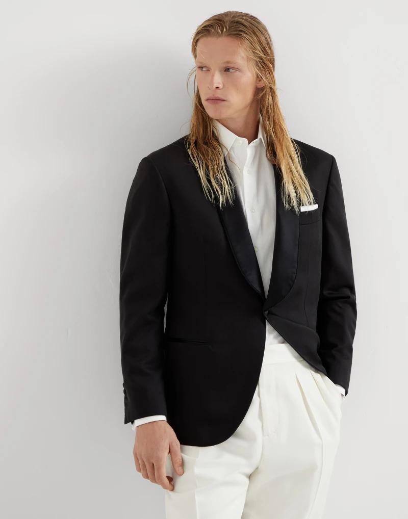 Black Silk Blazer