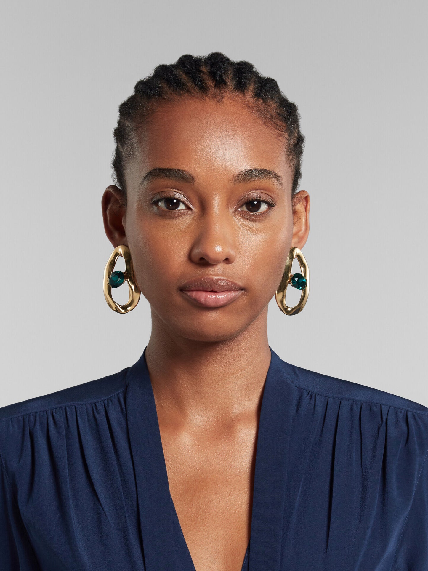 Bicolor Fibres Earrings