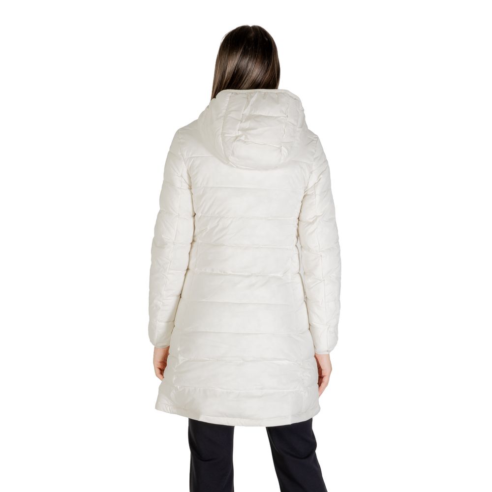 Cream Polyester Coat
