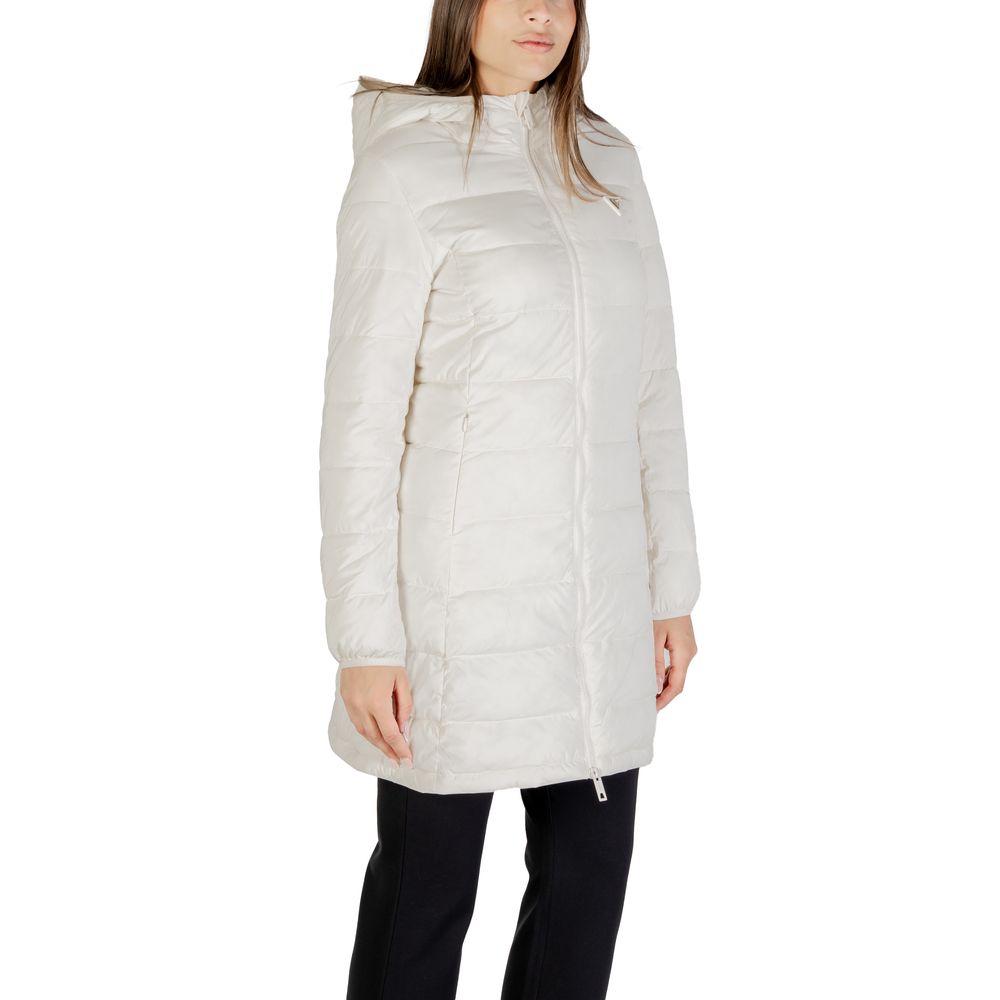 Cream Polyester Coat