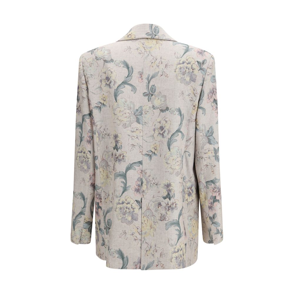 Multicolor Viscose Jackets And Coat