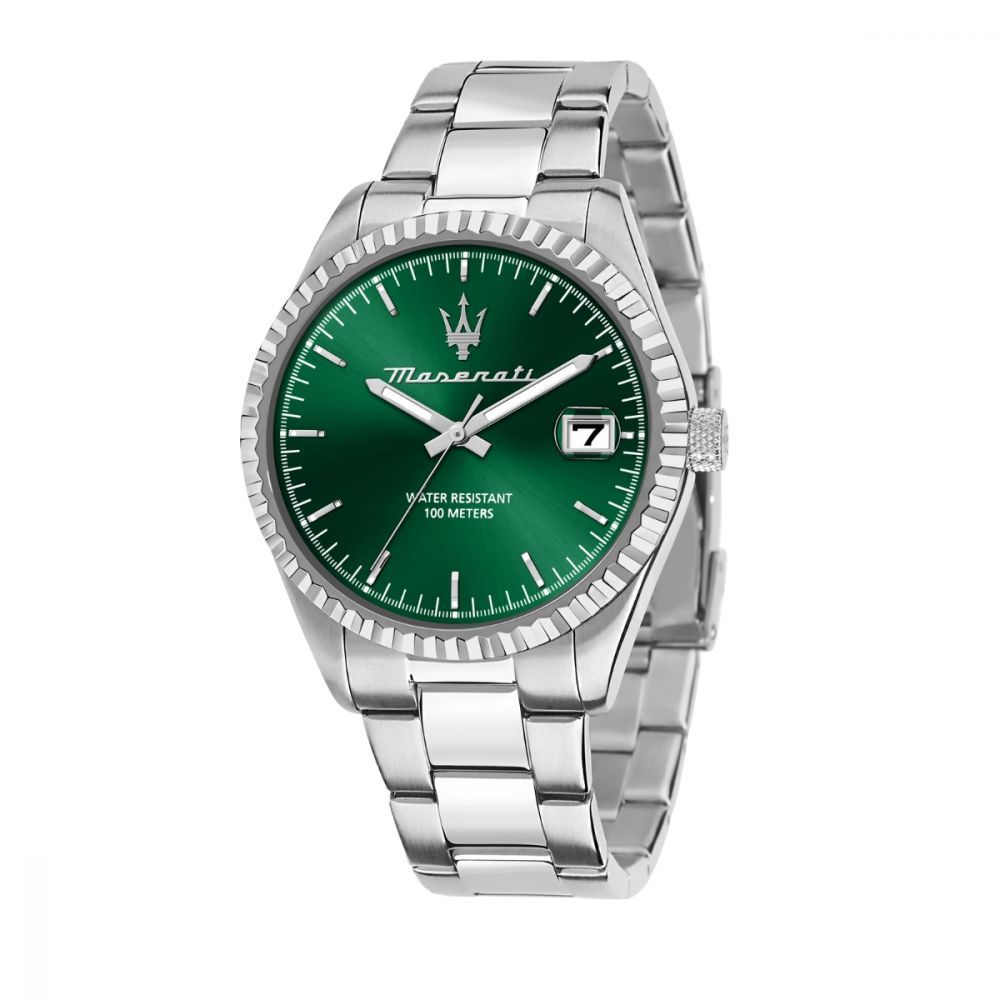 Gray Stainless Steel Dress Watch