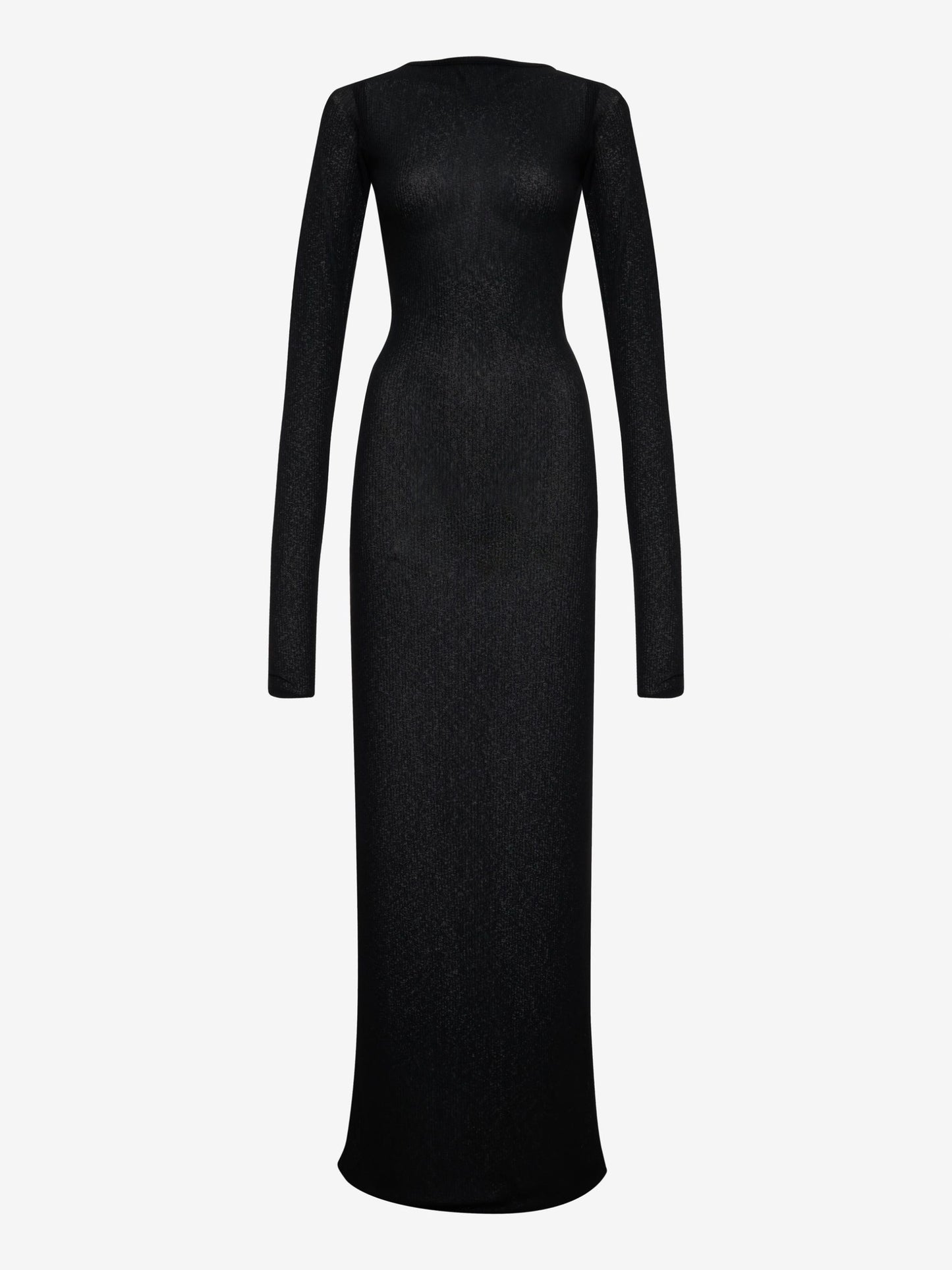 Black Rayon Casual Dress