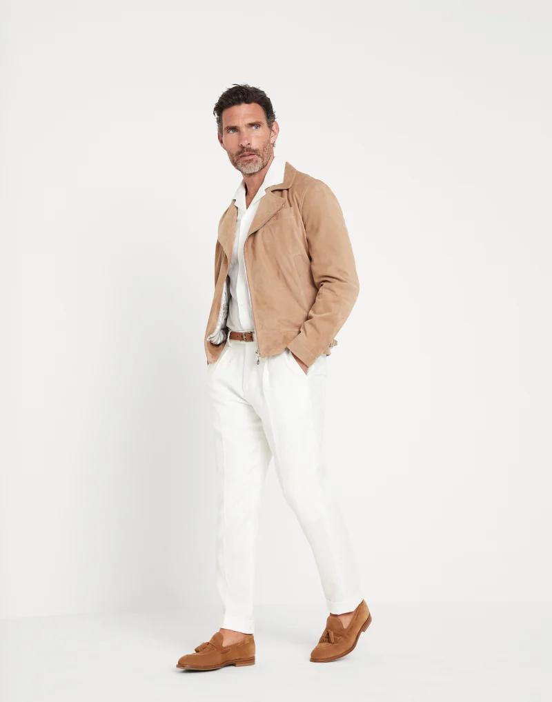 Beige Linen Blazer