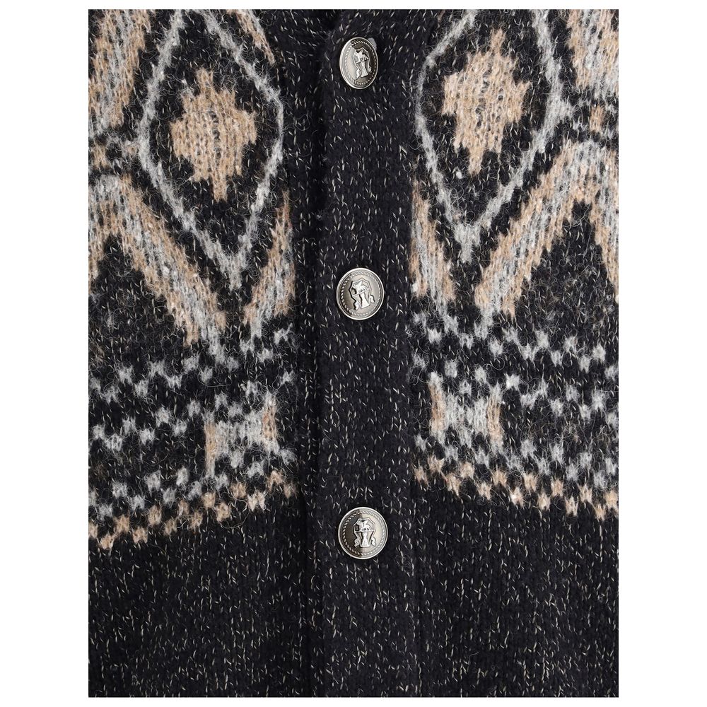 Black Fleece Wool Sweatshirt