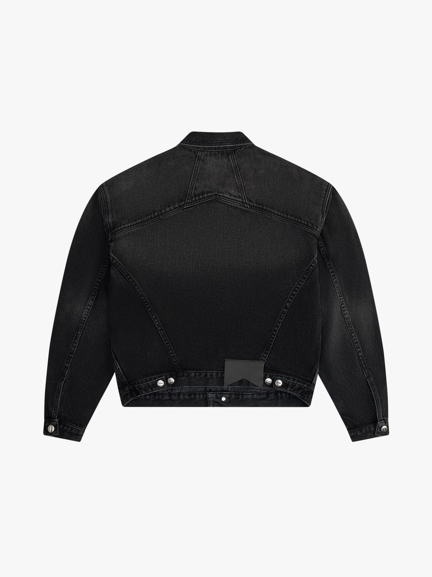 Black Cotton Denim Jacket