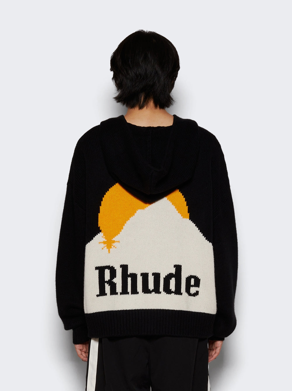 Black Wool Hoodie