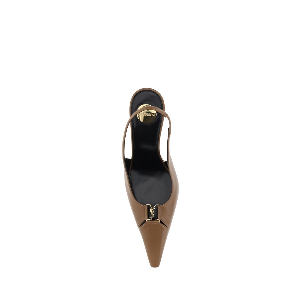 Brown Lamb Ovis Aries Aries High Heel Pumps