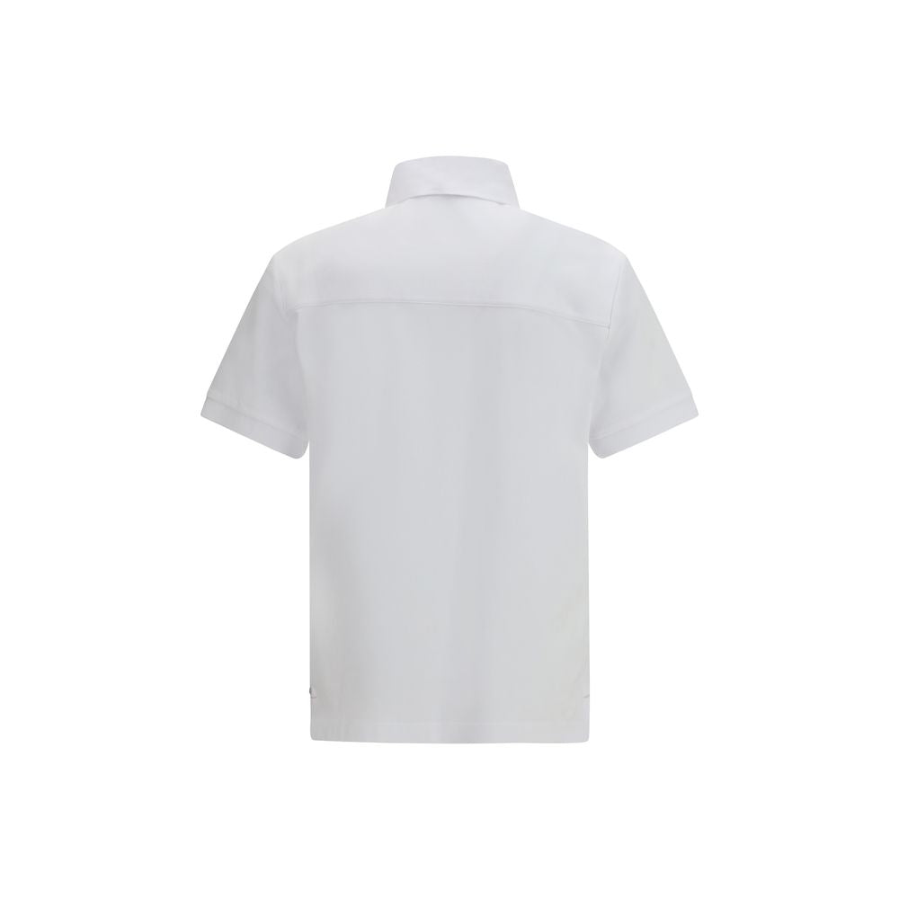 White Cotton Polo Shirt